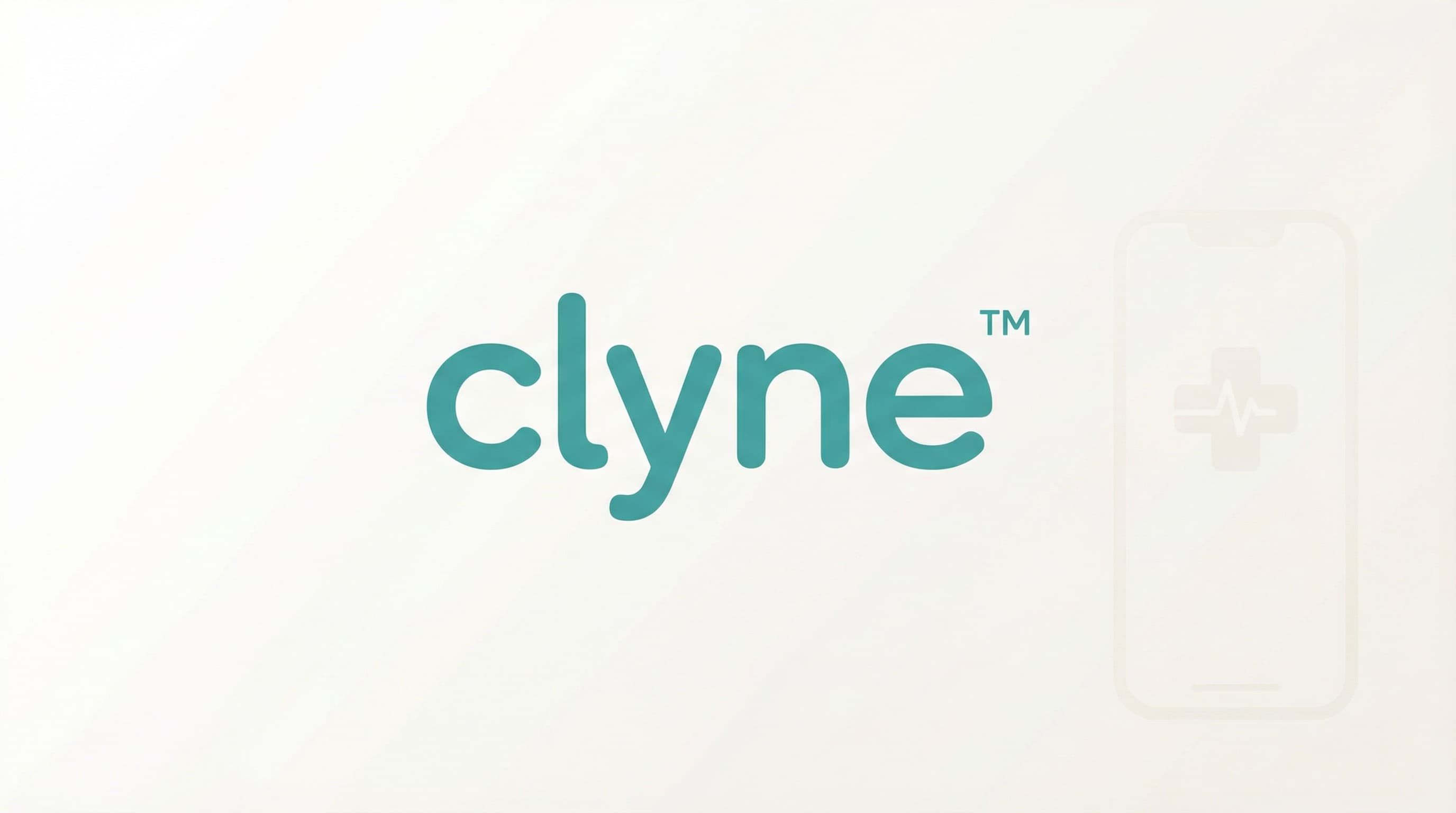 Clyne Health teal wordmark logo for healthcare, wellness and telemedicine platform branding